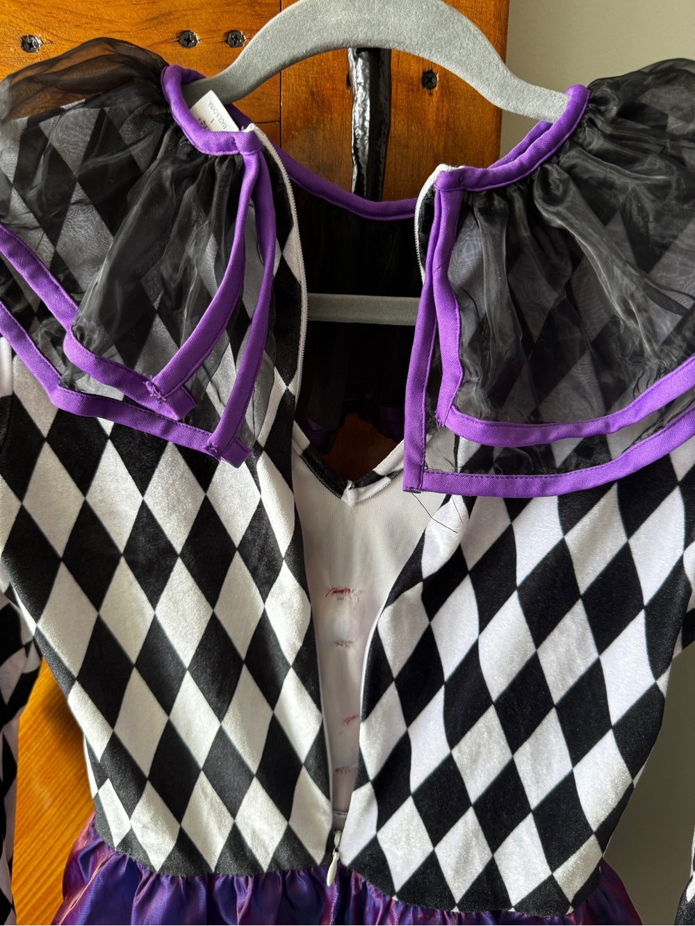 Spirit Halloween Women’s Clown Costume Bodysuit Skirt Headband S - Picture 7 of 10